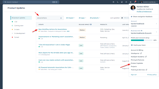 Automated Association