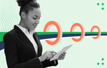 Sales representative looking at a pipeline.