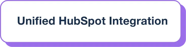 Unified Hubspot Integration
