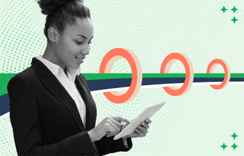 Sales representative looking at a pipeline.