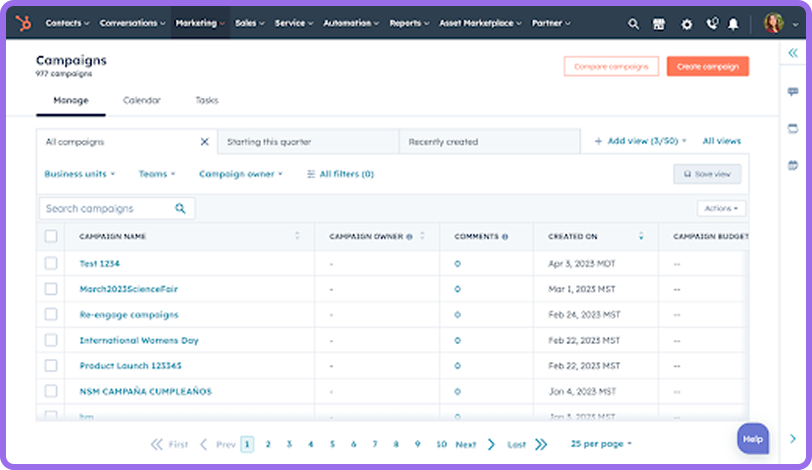 Targeted Campaigns and Website Management