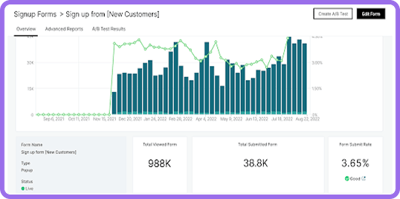Klaviyo App Form Submission Data