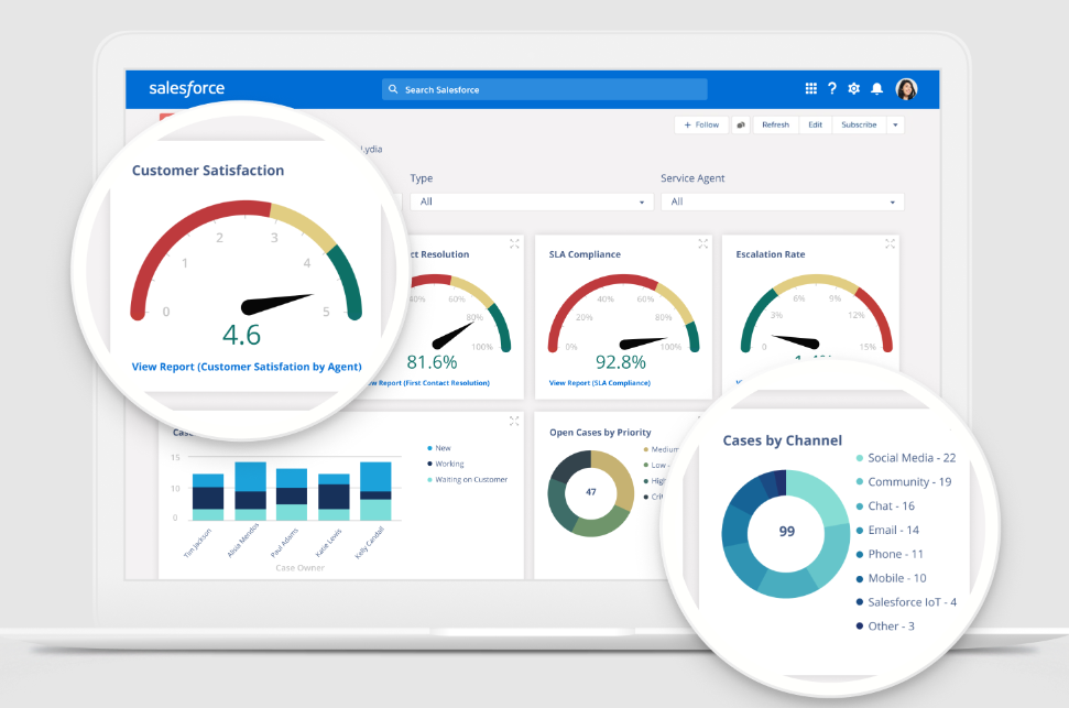 Salesforce-Service-Cloud-dashboard-screenshot