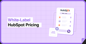White-Label HubSpot Pricing blog banner with HubSpot invoice being rebranded under 'Your Brand'