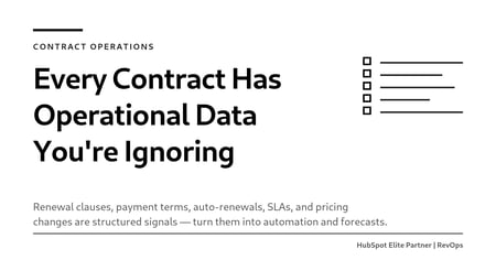 Every Contract Has Operational Data You're Probably Ignoring (and Why Contract Data Operations Is Your Biggest Revenue Leak)