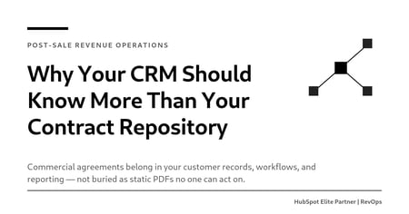 Why Your CRM Should Know More Than Your Contract Repository
