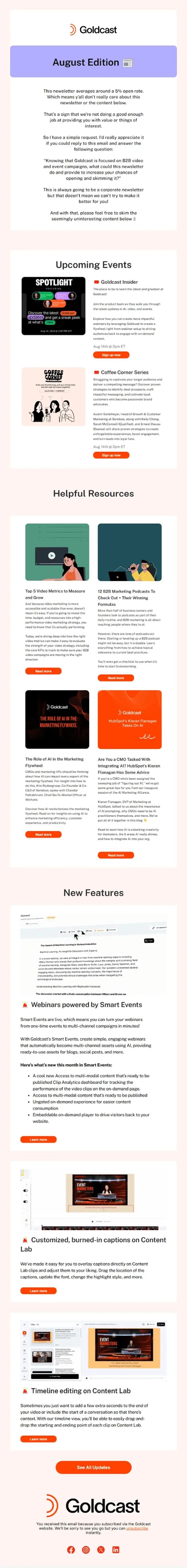 A or B Tesing Newsletter
